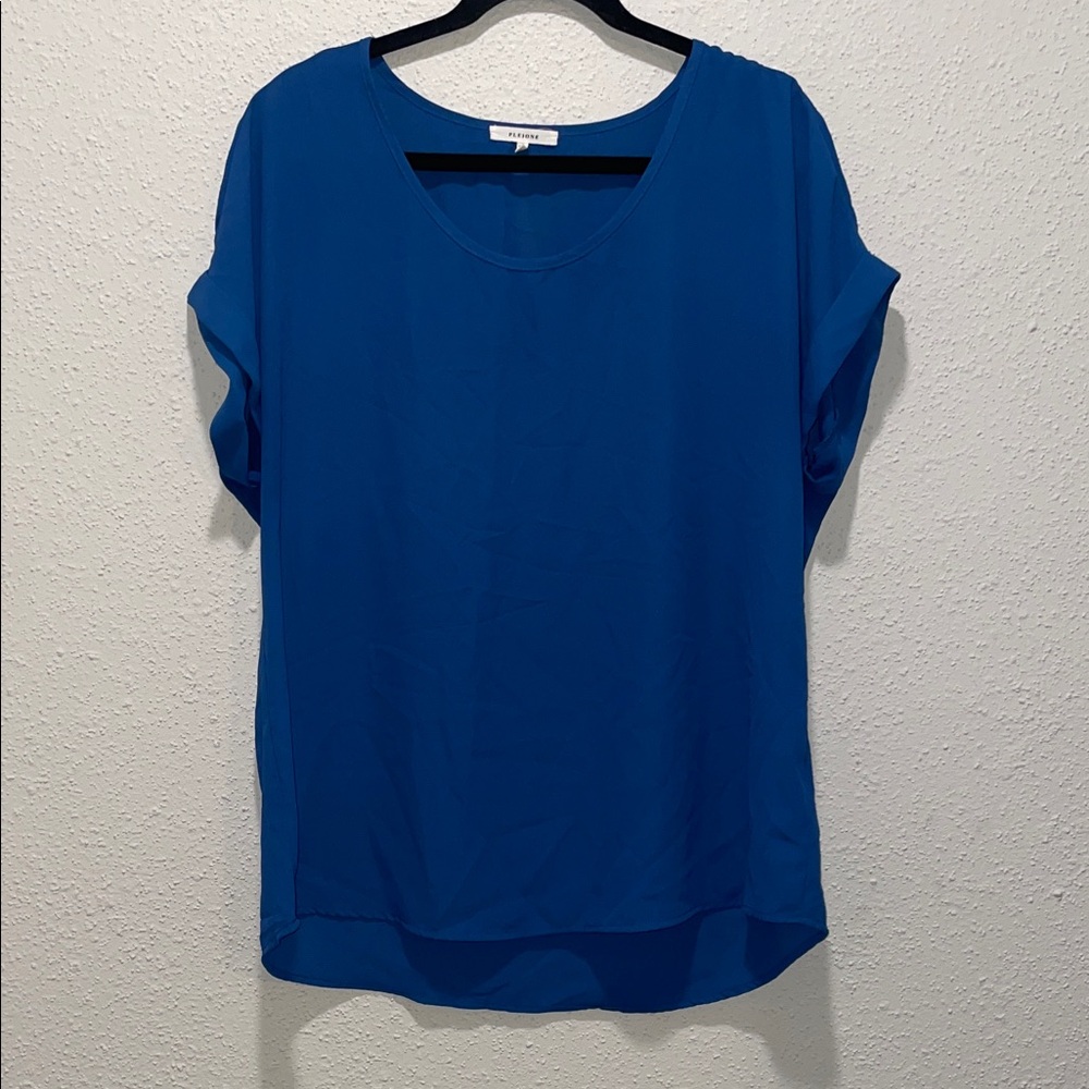 Pleione Women's Blouse in Vibrant Blue